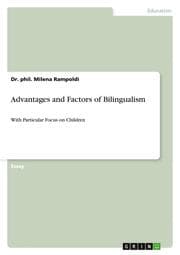 Cover von Advantages and Factors of Bilingualism