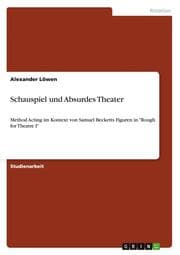 Cover von Schauspiel und Absurdes Theater