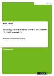 Cover von Planung, Durchführung und Evaluation von Technikunterricht