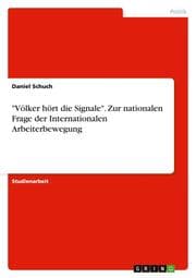 Cover von 'Völker hört die Signale'.Zur nationalen Frage der Internationalen Arbeiterbewegung