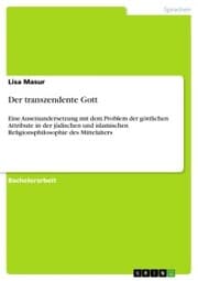 Cover von Der transzendente Gott