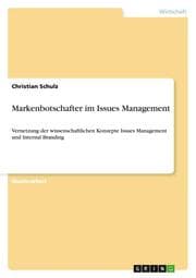 Cover von Markenbotschafter im Issues Management