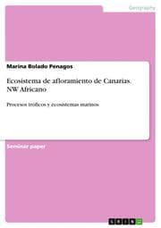 Cover von Ecosistema de afloramiento de Canarias.NW Africano