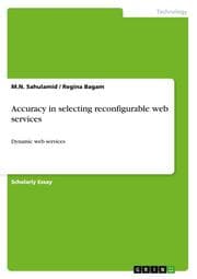 Cover von Accuracy in selecting reconfigurable web services