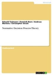 Cover von Normative Decision Process Theory