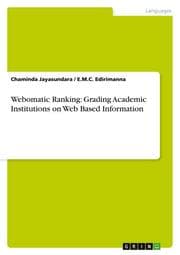 Cover von Webomatic Ranking: Grading Academic Institutions on Web Based Information