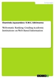 Cover von Webomatic Ranking: Grading Academic Institutions on Web Based Information