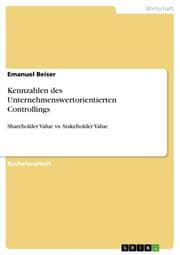 Cover von Kennzahlen des Unternehmenswertorientierten Controllings