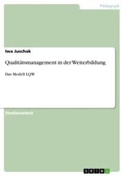Cover von Qualitätsmanagement in der Weiterbildung