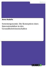 Cover von Systemergonomie.Die Konzeption eines Innovationslabor in den Gesundheitswissenschaften