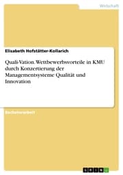 Cover von Quali-Vation. Wettbewerbsvorteile in KMU durch Konzertierung der Managementsysteme Qualität und Innovation