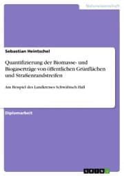 Cover von Quantifizierung der Biomasse- und Biogaserträge von öffentlichen Grünflächen und Straßenrandstreifen
