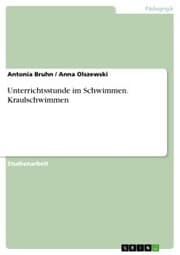 Cover von Unterrichtsstunde im Schwimmen. Kraulschwimmen