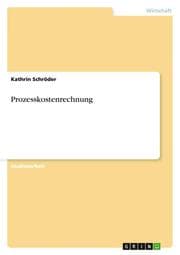 Cover von Prozesskostenrechnung