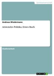 Cover von Aristoteles Politika, Erstes Buch