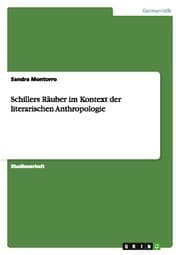 Cover von Schillers Räuber im Kontext der literarischen Anthropologie