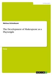 Cover von The Development of Shakespeare as a Playwright