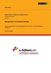 Cover von Bilingualism and Cultural Identity