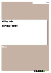 Cover von PEPPER v HART
