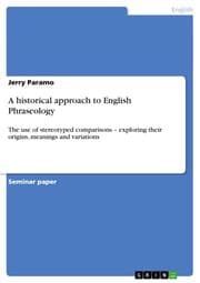 Cover von A historical approach to English Phraseology