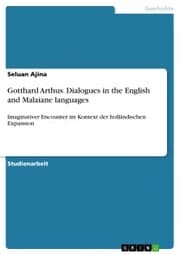 Cover von Gotthard Arthus. Dialogues in the English and Malaiane languages