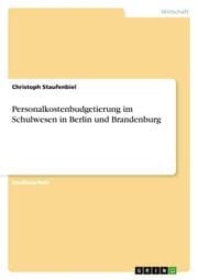 Cover von Personalkostenbudgetierung im Schulwesen in Berlin und Brandenburg
