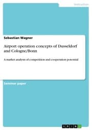 Cover von Airport operation concepts of Dusseldorf and Cologne/Bonn
