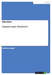 Cover von England under Elizabeth I
