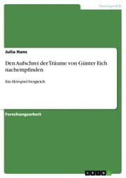 Cover von Den Aufschrei der Träume von Günter Eich nachempfinden