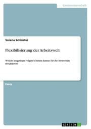 Cover von Flexibilisierung der Arbeitswelt