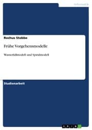 Cover von Frühe Vorgehensmodelle