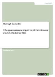 Cover von Changemanagement und Implementierung eines Schulkonzeptes