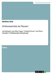 Cover von Performativität im Theater