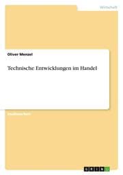 Cover von Technische Entwicklungen im Handel