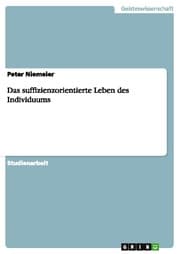 Cover von Das suffizienzorientierte Leben des Individuums