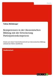 Cover von Kompetenzen in der ökonomischen Bildung mit der Erweiterung Partizipationskompetenz
