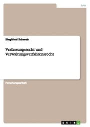 Cover von Verfassungsrecht und Verwaltungsverfahrensrecht