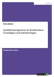 Cover von Qualitätsmanagement im Krankenhaus.Grundlagen und Anforderungen