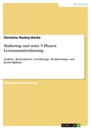 Cover von Marketing und seine 5 Phasen. Lernzusammenfassung