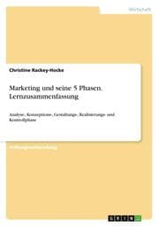 Cover von Marketing und seine 5 Phasen.Lernzusammenfassung