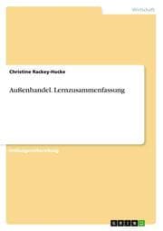 Cover von Außenhandel.Lernzusammenfassung