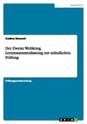 Cover von Der Zweite Weltkrieg.Lernzusammenfassung zur mündlichen Prüfung