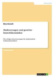 Cover von Marktversagen und gestörte Immobilienmärkte