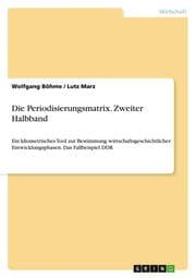 Cover von Die Periodisierungsmatrix. Zweiter Halbband