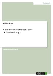 Cover von Grundsätze pfadfinderischer Selbsterziehung
