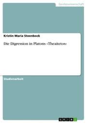 Cover von Die Digression in Platons 'Theaitetos'