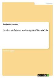 Cover von Market definition and analysis of Pepsi-Cola