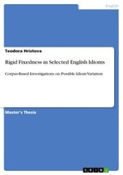 Cover von Rigid Fixedness in Selected English Idioms