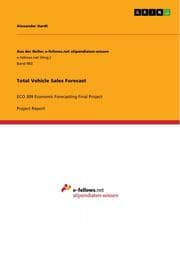 Cover von Total Vehicle Sales Forecast