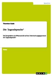 Cover von Die 'Jugendsprache'